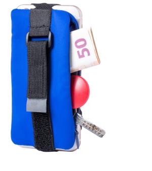 Peňaženka so stojanom na mobil Donic, modrá (2)