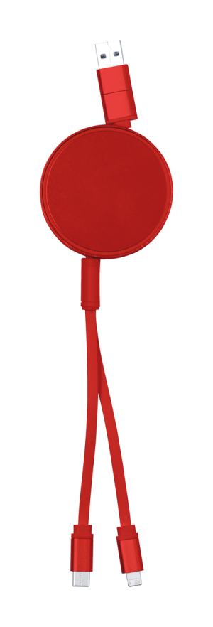 USB nabíjací kábel Freud, Červená