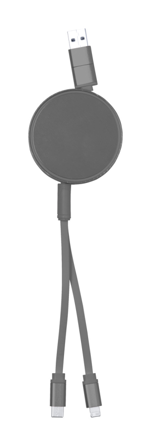 USB nabíjací kábel Freud, strieborná