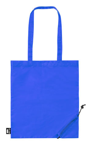 "Berber" skládací RPET nákupní taška, modrá
