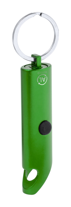 Otvárač na fľašu s baterkou Kushing, zelená