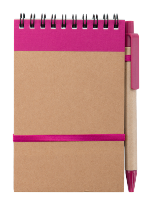 Zápisník s perom Ecocard, purpurová (2)
