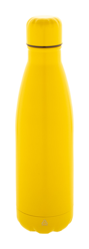Recyklovaná fľaša z nerezovej ocele Refill, žltá