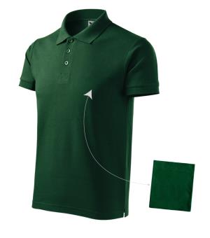 Pánska polokošeľa Cotton 212, d3 dark green