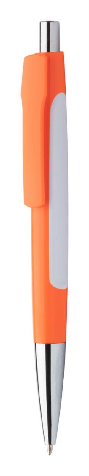 Plastové pero Stampy, oranžová