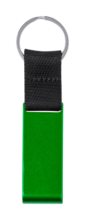 "Fique" přívěšek na klíče se stojánkem na mobil, zelená
