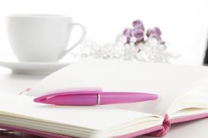 Mini guličkové pero Hall, purpurová (3)