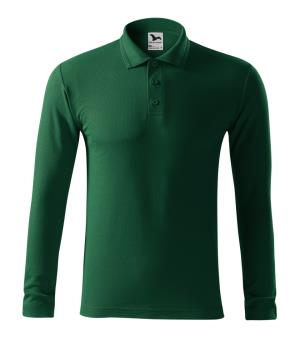 Pánska polokošeľa Pique Polo LS 221, d3 dark green