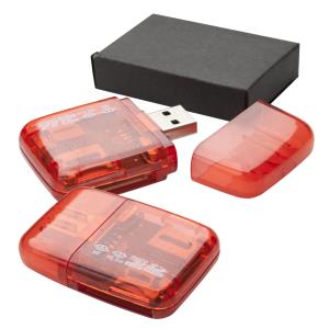Ares USB čítačka kariet, Červená (2)