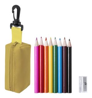 Sada pasteliek a orezávatka v púzdre Migal, žltá