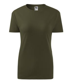 Dámske bavlnené tričko Classic New 133, 69 Military