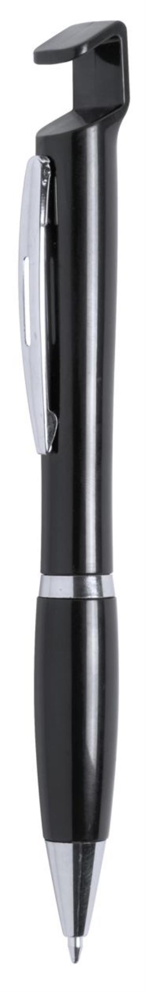 Plastové guľôčkové pero Cropix, čierna