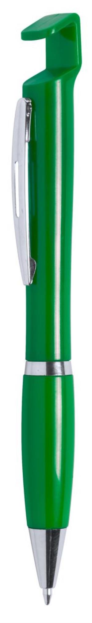 Plastové guľôčkové pero Cropix, zelená