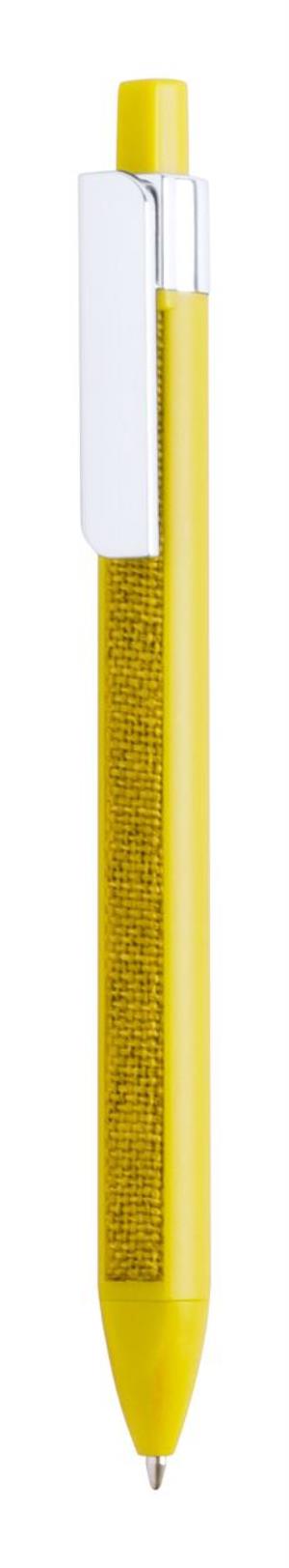 Plastové pero Teins, žltá