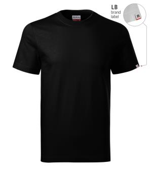 Pracovné tričko hrubšie unisex Recall R07, LB Čierna Brand Label