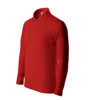 Polokošeľa detská  Pique Polo LS, 07 Červená