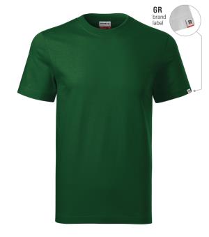 Odolné pracovné tričko unisex Base 06, GR Fľaškovozelená Brand Label