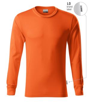 Unisex tričko pracovné s dlhým rukávom Resist LS R05, LO oranžová Brand Label