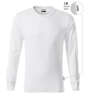 Unisex tričko pracovné s dlhým rukávom Resist LS R05, LW biela Brand Label