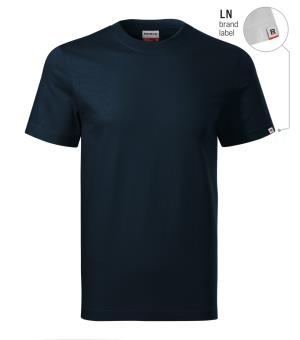 Pracovné tričko hrubšie unisex Recall R07, LN tmavomodrá Brand Label
