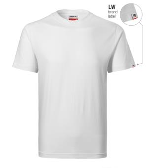 Pracovné tričko hrubšie unisex Recall R07, LW biela Brand Label