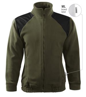 Fleesová pánska bunda s krytými ramenami Jacket Hi-Q 506, ML military  Brand Label