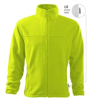 Pánska fleecová bunda Jacket 501, LG Limetková Brand Label