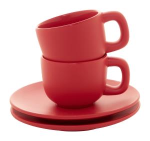 Sada šálok na espresso 85 ml Caturra, Červená