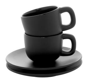 Sada šálok na espresso 85 ml Caturra, čierna