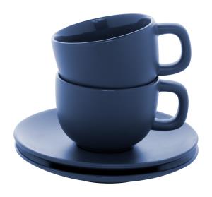 Sada šálok na cappuccino 200ml Caturra Plus, tmavomodrá