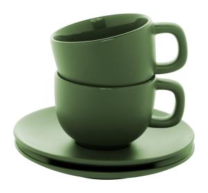 Sada šálok na cappuccino 200ml Caturra Plus, zelená
