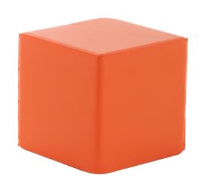 Antistresová loptička Cubix, oranžová