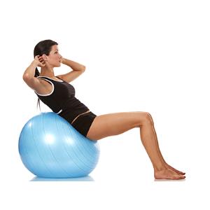 Gymnastická lopta na cvičenie Fitball, tmavomodrá