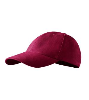 Jednofarbná 6 panelová šiltovka 6P 305, 86 Garnet