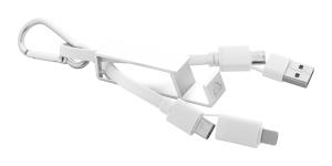 USB nabíjací kábel Cappy, strieborná