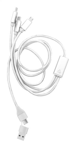 USB nabíjací kábel Ralong, strieborná