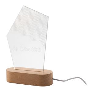 LED svetelná trofej Woodify, Vzor A