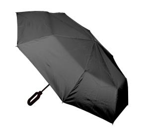 Manuálny vetruodolný dáždnik Brosmon, čierna