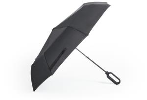 Manuálny vetruodolný dáždnik Brosmon, čierna (2)