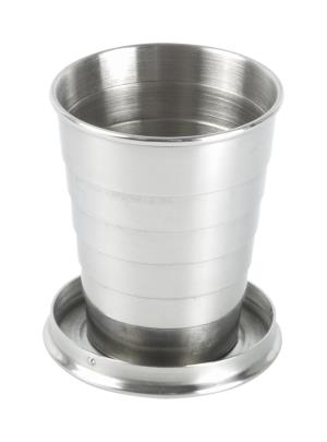 Skladací nerezový pohárik 100ml Nautilus, strieborná