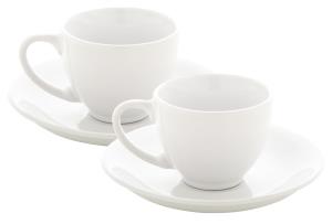 Sada šálok na espresso Mocca, Biela