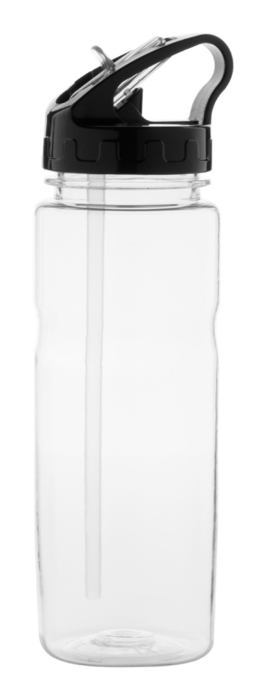 Športová fľaša Vandix, biela transparentná