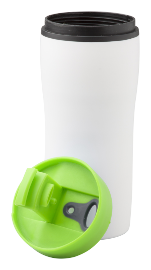 Plastový termohrnček Coloby, zelená (2)