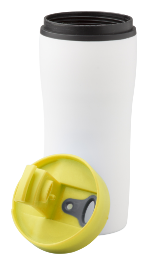 Plastový termohrnček Coloby, žltá (2)
