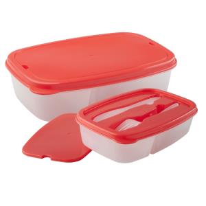 Griva box na jedlo s príborom, Červená (2)