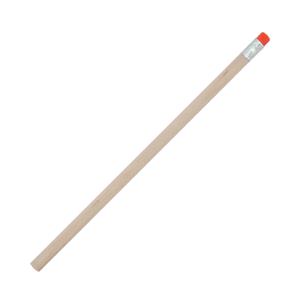 Drevená ceruzka s farebnou gumou Togi, Červená