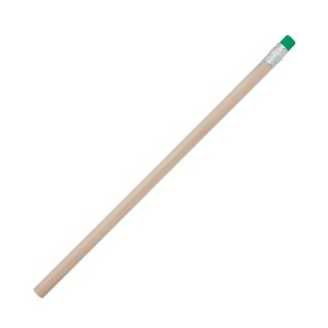 Drevená ceruzka s farebnou gumou Togi, zelená