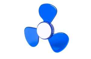 Plastový spinner Bolty, modrá (2)