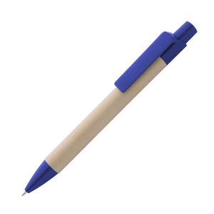 Ekologické pero z recyklovaného papiera Reflat, modrá