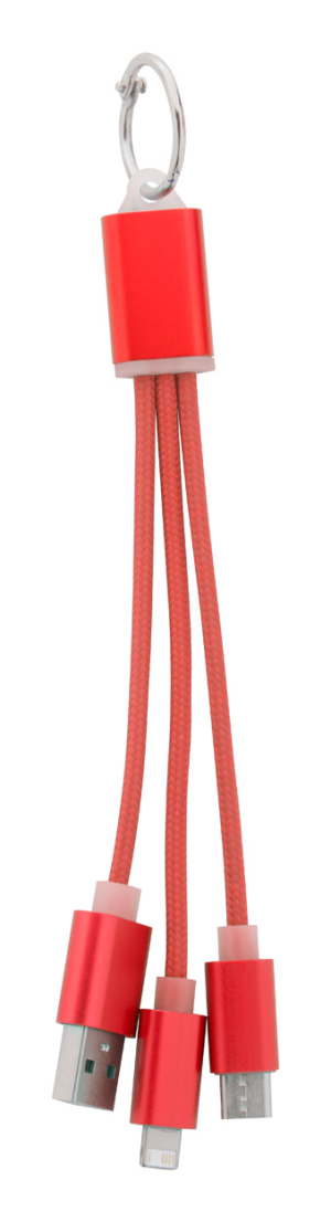 USB nabíjací kábel Scolt, Červená